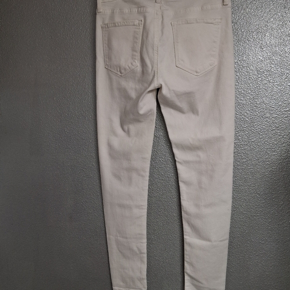 NWOT Just Black White Distressed Ankle Skinny Jean Size 29 - Picture 6 of 9